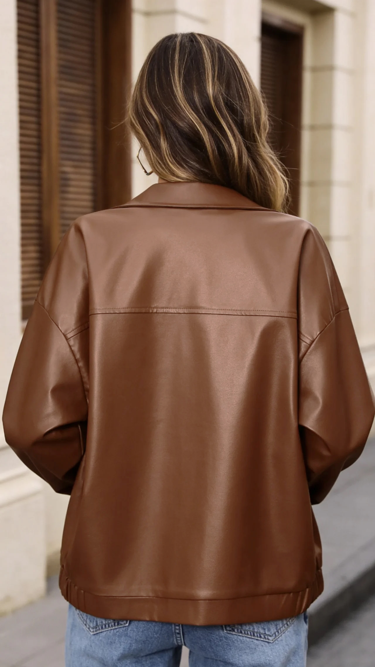 Back view - Cognac Brown